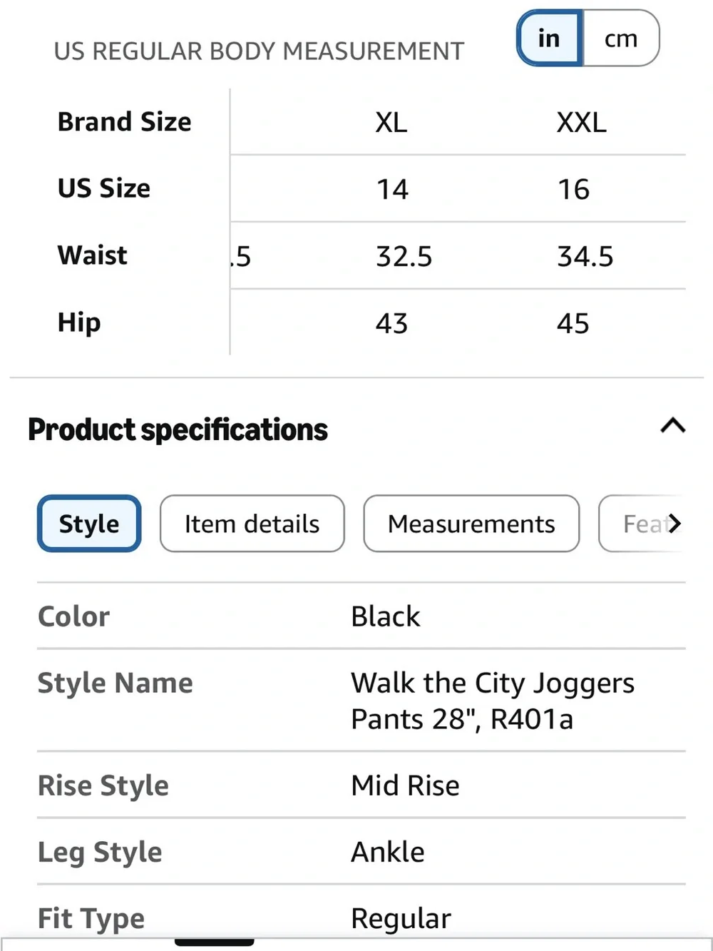 Crz Yoga Women’s Black Athletic Joggers Size XL